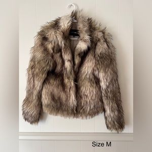 Faux fur coat